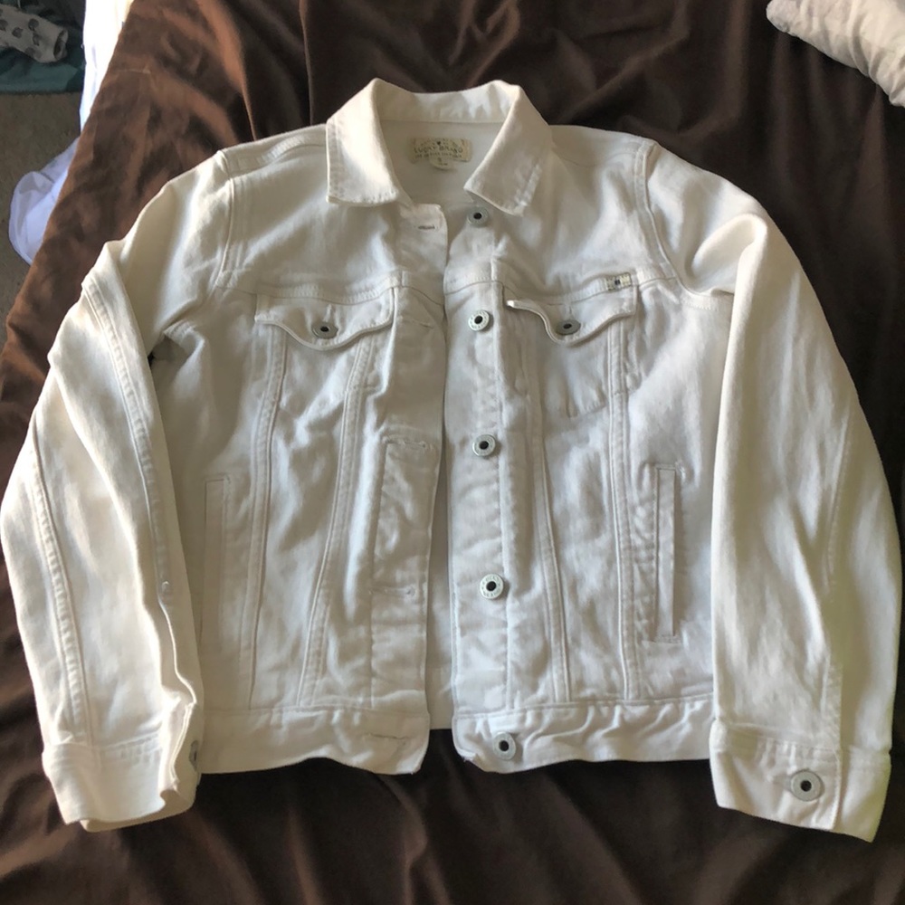 Lucky Brand White Jean Jacket